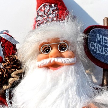 СВЯТОЙ МОРОЗ Рождественская фигурка БОЛЬШАЯ