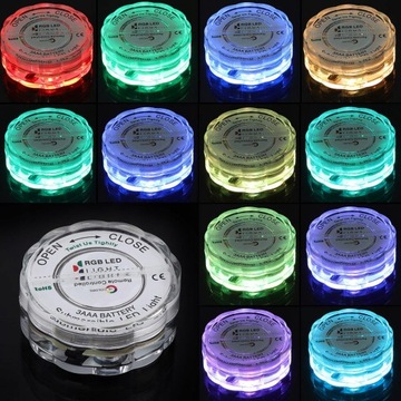4 шт. Светодиодная RGB лампа для бассейна с дистанционным управлением