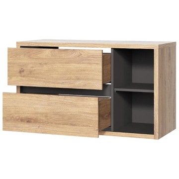 Подвесной шкаф под регулируемый умывальник со столешницей 100 см для ванной Devon 823