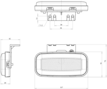 СВЕТОДИОДНЫЙ ГАБАРИТНЫЙ ФОНАР LD СВЕТОДИОДНЫЙ ГАБАРИТНЫЙ ФОНАР WAŚ NEON