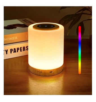 REYLAX Lampka nocna LED do sypialni USB-C Przenośna bezprzewodowa