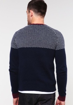 Sweter klasyczny z wełną Pier One M