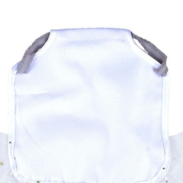 Siodło z kurczaka z koronkowymi falbankami Fartuch Biały