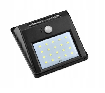 СОЛНЕЧНАЯ ЛАМПА 20 СВЕТОДИОДОВ С ДАТЧИКОМ ДВИЖЕНИЯ И СУМЕРКА