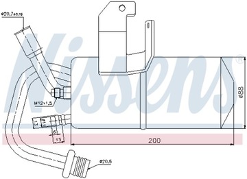 NISSENS SUŠIČ KLIMATIZACE FORD FIESTA V 04-0 8