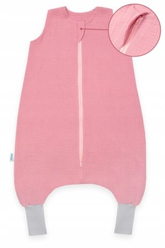 ŚPIWOREK MUŚLINOWY Z NOGAWKAMI 92-104 M 2,5 TOG CAŁOROCZNY PRODUKT POLSKI