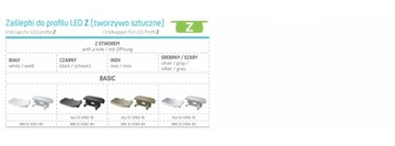 ЗАГЛУШКА ДЛЯ АЛЮМИНИЕВОГО ПРОФИЛЯ A B C D G H X Y Z