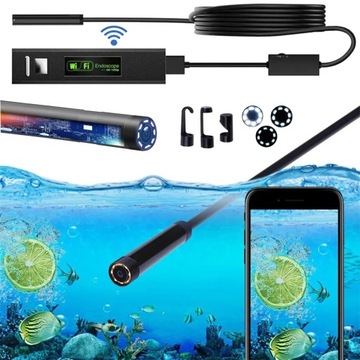 KAMERA INSPEKCYJNA ENDOSKOP ANDROID 5M Wi-Fi 8MM WARSZTATOWA TELEFON PC