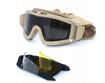OKULARY TAKTYCZNE 4005512560758WOJSKOWE ASG