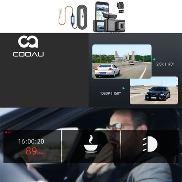 Камера видеорегистратора 2,5K + видеорегистратор заднего хода 1080P