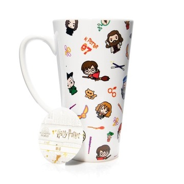 Kubek latte Harry Potter Postacie 450 ml markowy