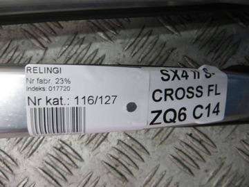 SUZUKI SX4 S-CROSS FACELIFT STŘEŠNÍ NOSIČ STŘEŠNÍ KPL 16-