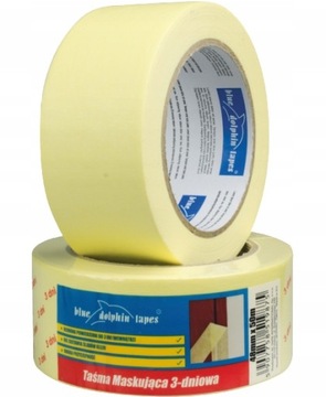 Taśma maskująca 3-dniowa 48 mm x 50 m Blue Dolphin