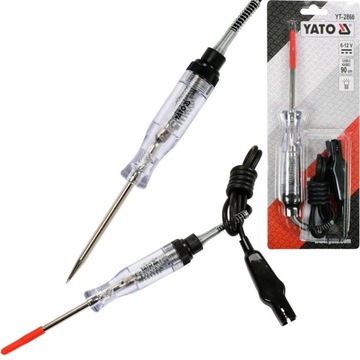 АВТОМОБИЛЬНЫЙ ТЕСТЕР НАПРЯЖЕНИЯ YATO 6-12В YT-2866
