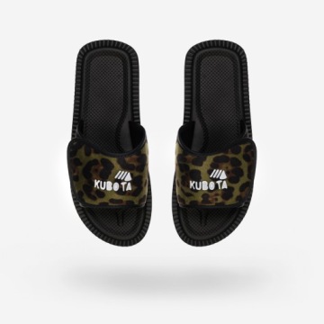 ЖЕНСКИЕ ШЛЕПАНЦЫ ДОМАШНИЕ 39 ТЕМНО-ЗЕЛЕНЫЕ KUBOTA ЛИПУЧКА ЛЕОПАРД ПЕНА 39