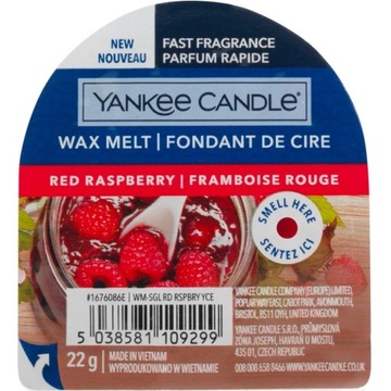 RED RASPBERRY wosk zapachowy YANKEE CANDLE