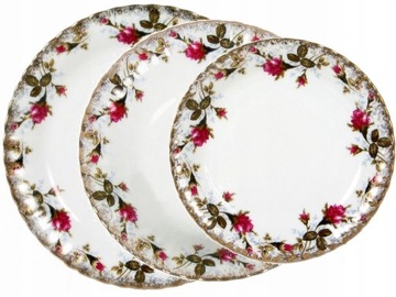 B013 SERWETNIK Róża Złota IWONA CHODZIEŻ PORCELANA