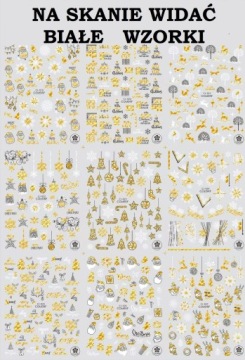 Рождественский Санта Клаус 3D наклейки для ногтей E111