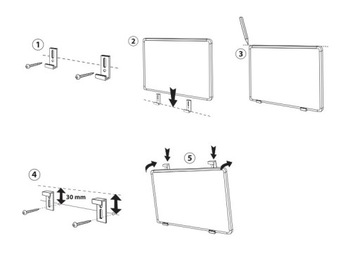 Пробковая доска 60х45 см, алюминиевая рама + штифты.