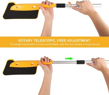 ЩЕТКА, ТЕЛЕСКОПИЧЕСКИЙ СКРЕБОК, АЛЮМИНИЙ, 74-90см