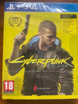 CYBERPUNK 2077 PL PS4 NOWA FOLIA POLSKA OKŁADKA DODATKI + STEELBOOK GRATIS