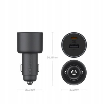 Автомобильное зарядное устройство Xiaomi USB Type C 5000 мА