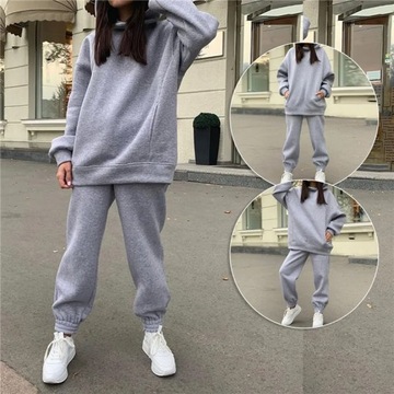 Autumn Winter Women Tracksuit Casual Fleecing Hood