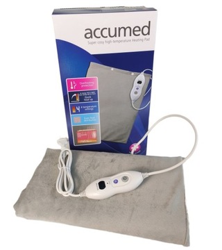 Poduszka elektryczna Accumed 40x60 cm szara 100W