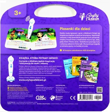 МИНИ-КНИГА ПЕСЕН ДЛЯ ДЕТЕЙ ЧИТАЙТЕ С АЛЬБИКОМ