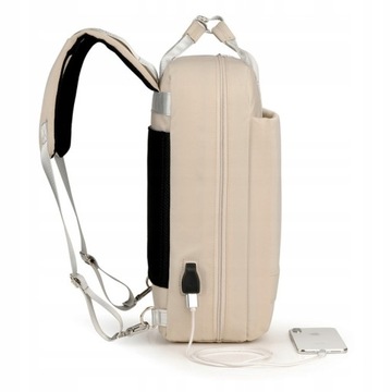 JQ 1005 рюкзак/сумка для ноутбука 15,6 см с USB, бежевый