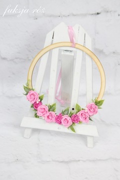 Цветочный венок-обруч для украшения дома в стиле ЦВЕТА