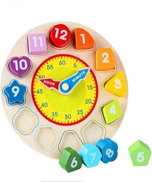 Zabawkowe puzzle, drewniane kszta?ty edukacyjne dla dzieci pasuj?ce