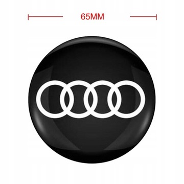 4X NÁLEPKA NA VÍČKA POKLICE RÁFKY AUDI 56/65MM