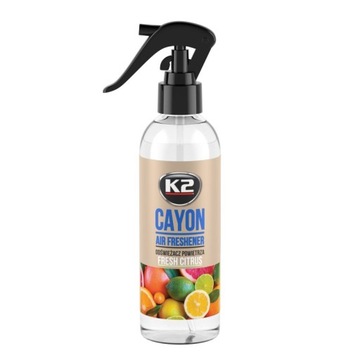 K2 Profesjonalny samochodowy odświeżacz powietrza CAYON CITRUS 250ml
