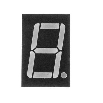 WYŚWIETLACZ LED 7-SEGMENTÓW 1 CYFRY CZERWONY
