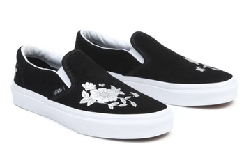 Buty damskie trampki niskie VANS CLASSIC SLIP ON wsuwane czarne r. 40,5