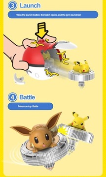 Pokemon Ball Battle Gyro Pikachu Charmander Mewtwo Pokemon Игрушка в подарок для ребенка