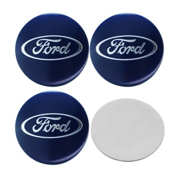 4SZT NAKLEJKI NA DEKIELKI KOŁPAKI FELGI FORD 56 MM