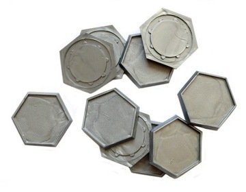 Podstawki heksagonalne 30 mm Mech Base 10 szt.