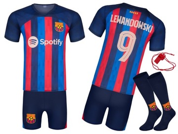 Strój Piłkarski getry LEWANDOWSKI 9 BARCELONA 176