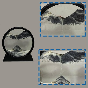 Украшение стола с помощью 3D-изображения динамического песка «Песочные часы»