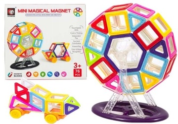 EDUKACYJNE KLOCKI MAGNETYCZNE KONSTRUKCYJNE 2501
