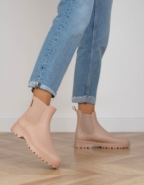 MATTE WELLING BOOTS БЕЖЕВЫЕ ботинки челси 40