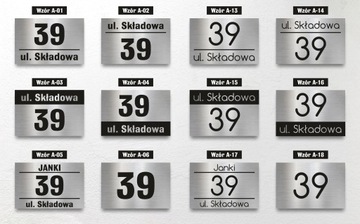 Табличка АЛЮМИНИЕВЫЙ АДРЕС Табличка Номер дома