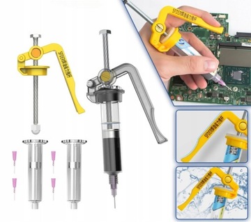 Effortless solder paste gun booster maintenance solder paste push rod