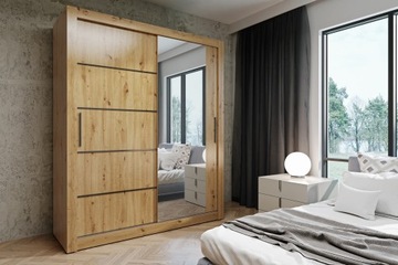SZAFA PRZESUWNA MONAKO ARTISAN LUSTRA 185-60/1X/CL