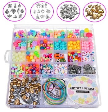 ПОДАРОЧНЫЙ НАБОР БИСЕРОВ ДЛЯ ИЗДЕЛИЯ БРАСЛЕТОВ НА ДЕНЬ РОЖДЕНИЯ ДЕВОЧКЕ