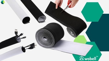 CABLE COVER для кабелей Органайзер COVER MASKING STRIP ЧЕРНЫЙ БЕЛЫЙ