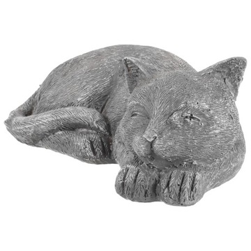 СТАТУЯ ПАМЯТИ ЖИВОТНОГО СПЯЩИЙ КОШКА НА УЛИЦЕ