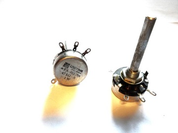 Potencjometr obrotowy 47 K-A - 1 W typ PA-102 - TELPOD